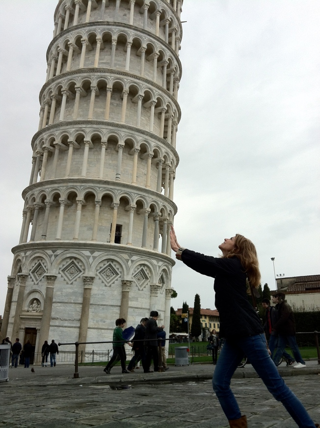Trying to straighten the tower